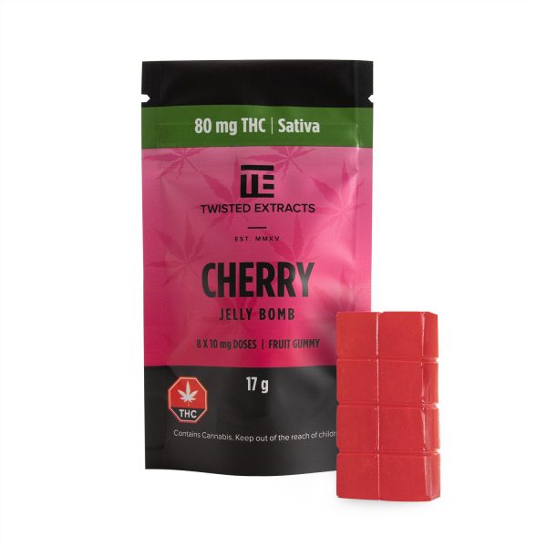 TWISTED EXTRACTS - Cherry Jelly Bomb (80mg THC)