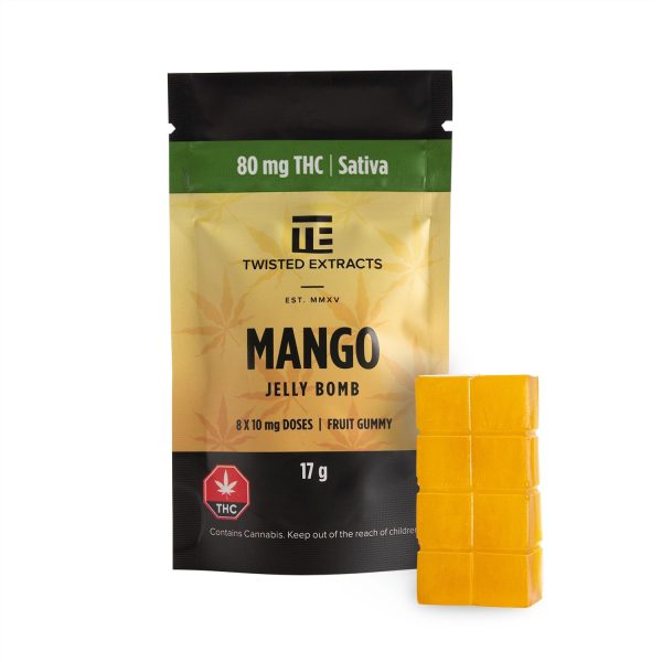 TWISTED EXTRACTS - Mango Jelly Bomb (80mg THC)