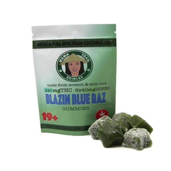 Mama Tran Edibles – 240mg Blazin' Blue Raz