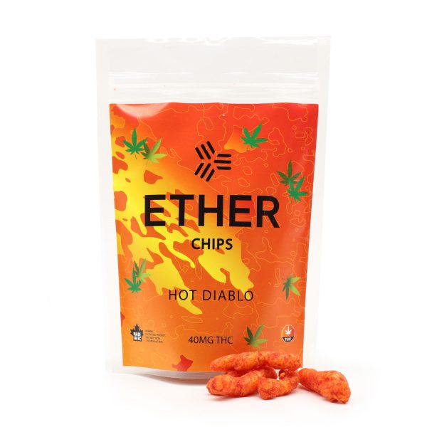 Ether Edibles - Hot Diablo Chips (40mg THC)