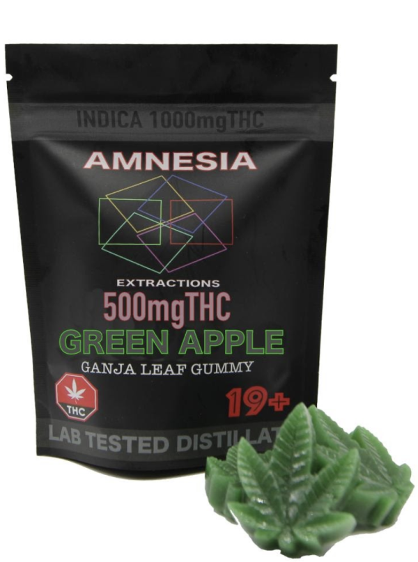 Amnesia - Green Apple Gummy (500mg)