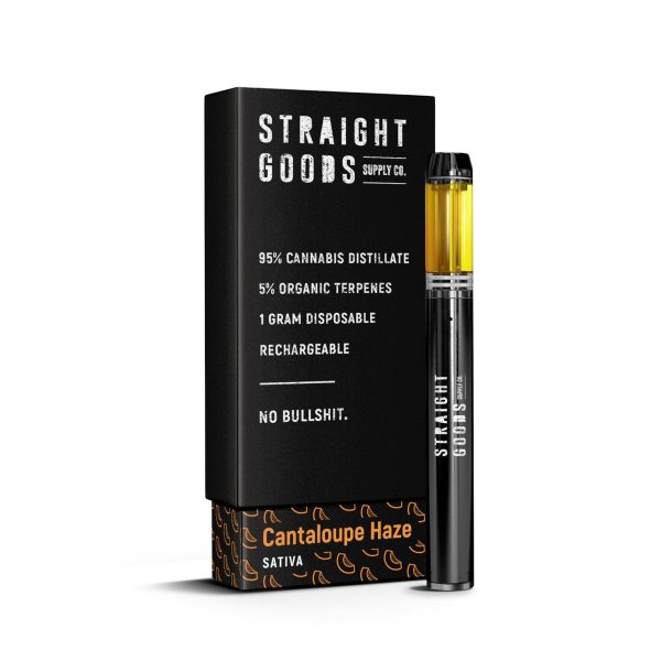 Straight Goods 1 gram - Disposable - Cantaloupe Haze (Sativa)