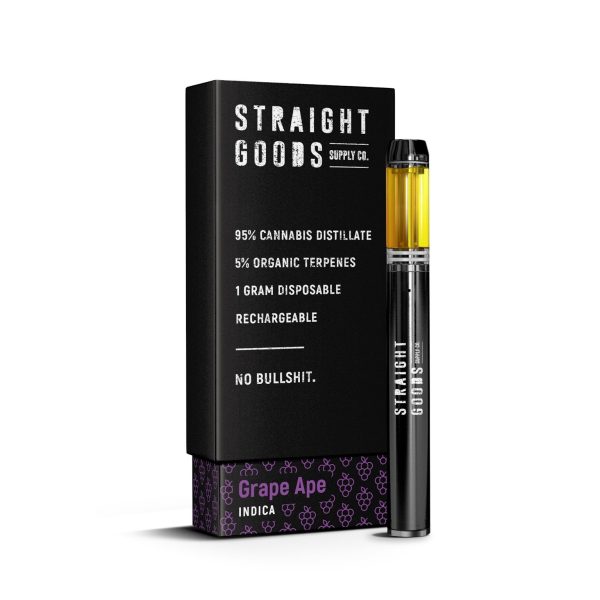 Straight Goods 1 Gram - Disposable - Grape Ape (Indica)