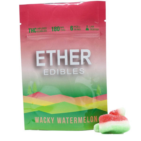 Ether Edibles - Wacky Watermelon (180mg THC)