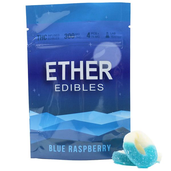 Ether Edibles - Blue Raspberry (300mg THC)