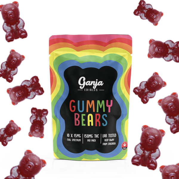 Ganja Edibles – Ganja Bears Cola – 10 x 15mg THC