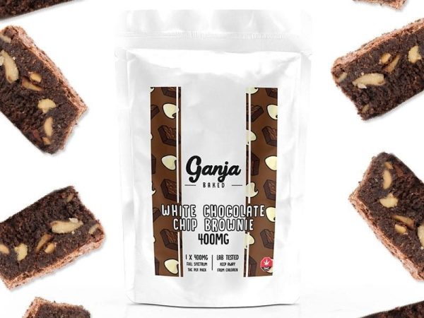 Ganja - White Chocolate Chip Brownie 1 x 400mg THC