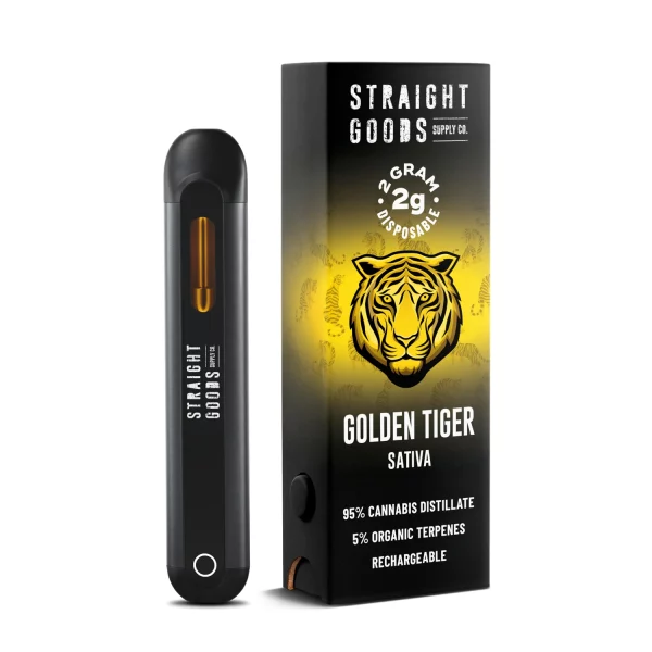 Straight Goods 2 GRAM - Disposable -Golden Tiger (Sativa)