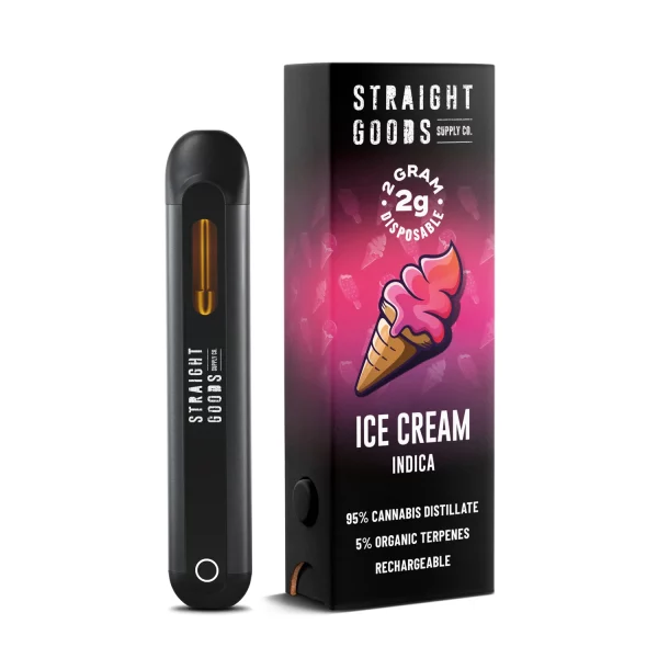 Straight Goods 2 GRAM - Disposable - Ice Cream (Indica)