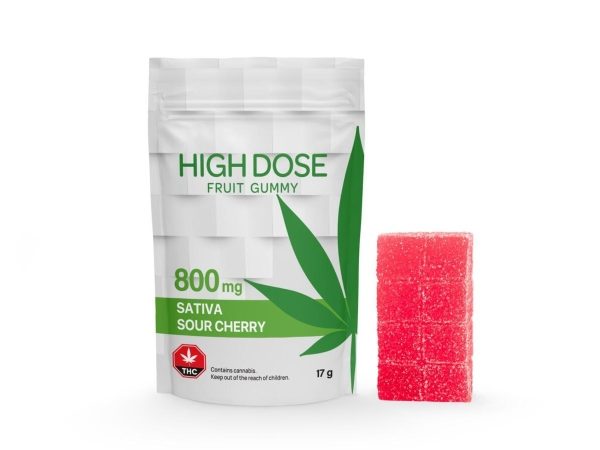 High Dose - Super Strength Sour Cherry (800mg THC) (Sativa)