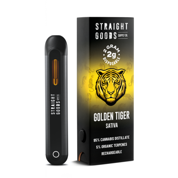 Straight Goods 2 GRAM - Disposable - Golden Tiger (Sativa)