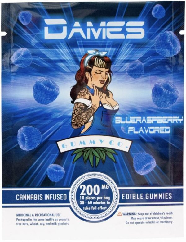 Dames Gummy Co. – Blue Raspberry (200mg THC)