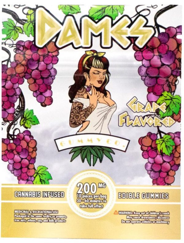 Dames Gummy Co. – SOUR Grape (200mg THC)