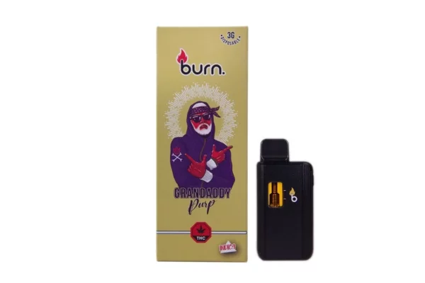 Burn 3 Gram – Disposable - Granddaddy Purple (Indica)