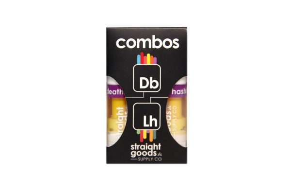 Straight Goods – THC Cartridges | 2 in 1 Combo -  Death Bubba (Indica) + Lebanese Hashish (Indica)