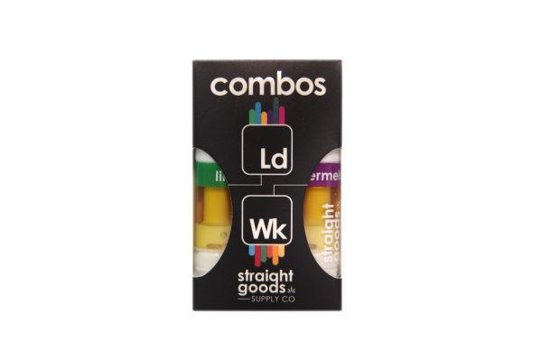 Straight Goods – THC Cartridges | 2 in 1 Combo -  Lilac Diesel (Hybrid) + Watermelon Kush (Indica)