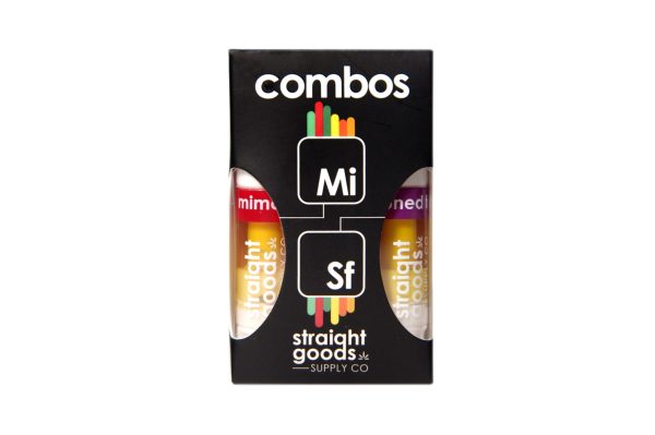 Straight Goods – THC Cartridges | 2 in 1 Combo -  Mimosa (Sativa) + Stoned Fruit (Indica)