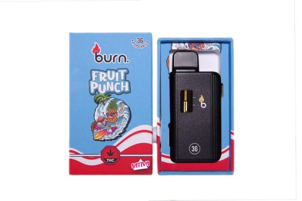 Burn 3 Gram – Disposable - Fruit Punch (Sativa)