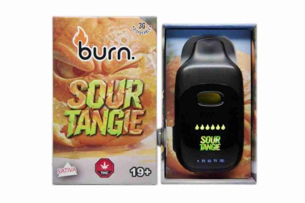 Burn 3 Gram – Disposable - Sour Tangie (Sativa)