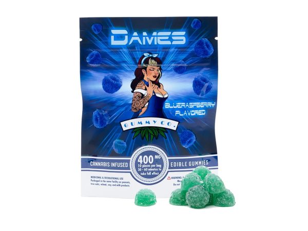 Dames Gummy Co. – Blue Raspberry  (400mg THC)