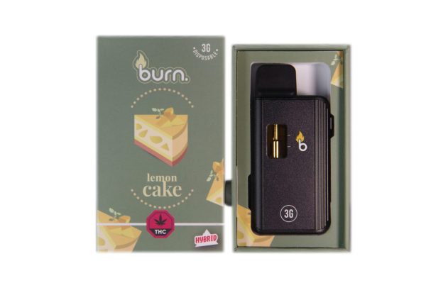 Burn 3 Gram – Disposable - Lemon Cake (Sativa)