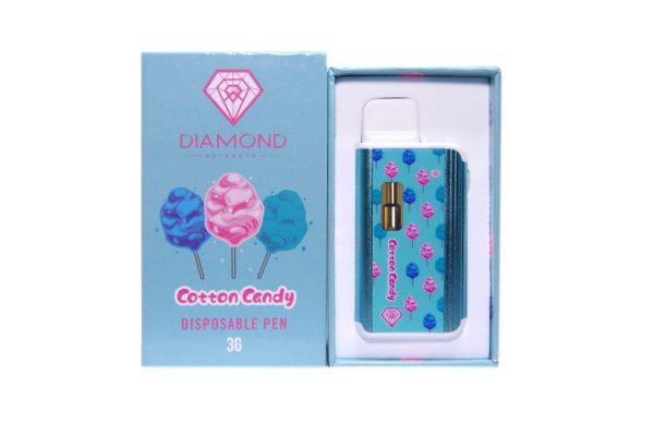 Diamond Concentrates Disposable Vape 3 Gram - Cotton Candy (Indica)