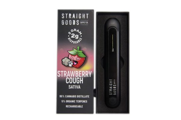 Straight Goods 2 GRAM - Disposable - Strawberry Cough (Sativa)