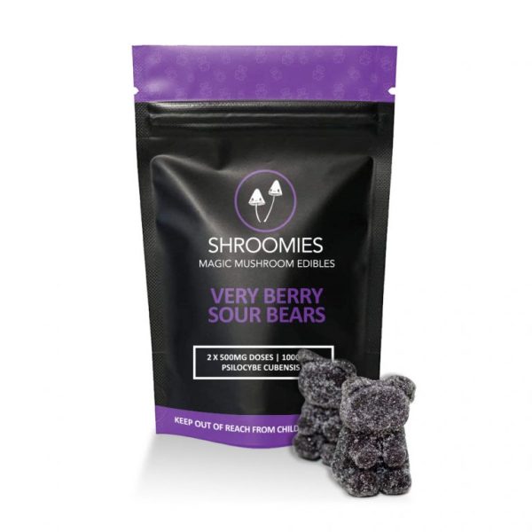 Shroomies - Very Berry Sour Gummy Bears 1000mg