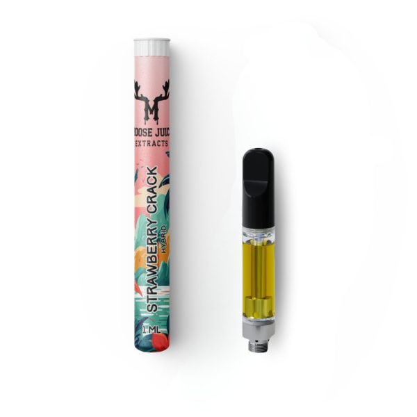 MOOSE JUICE EXTRACTS 1ML CARTRIDGE – STRAWBERRY CRACK THC DISTILLATE (HYBRID)