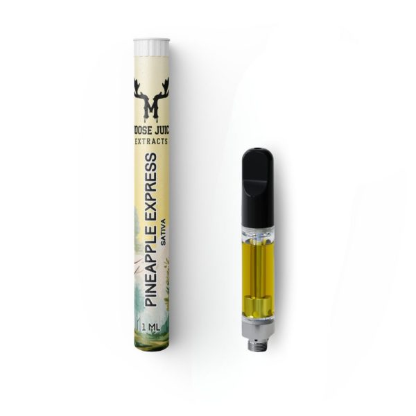 MOOSE JUICE EXTRACTS 1ML CARTRIDGE – PINEAPPLE EXPRESS THC DISTILLATE (SATIVA)