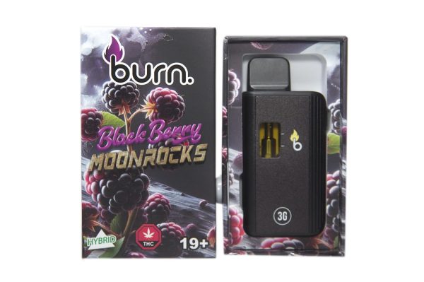 Burn 3 Gram – Disposable - Blackberry Moonrocks  (Hybrid)