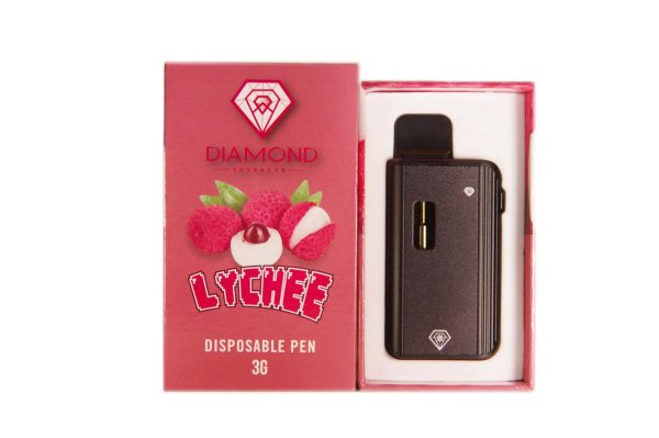 Diamond Concentrates Disposable Vape 3 Gram - Lychee (Indica)