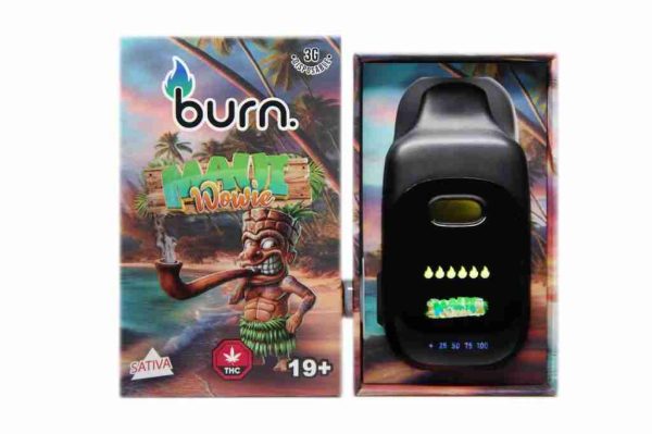 Burn 3 Gram – LCD Disposable – Maui Wowie (Sativa)