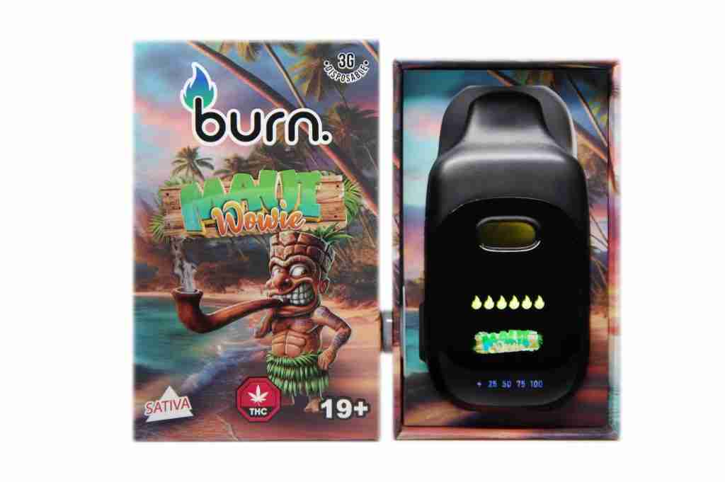 Burn 3 Gram – LCD Disposable – Maui Wowie (Sativa)