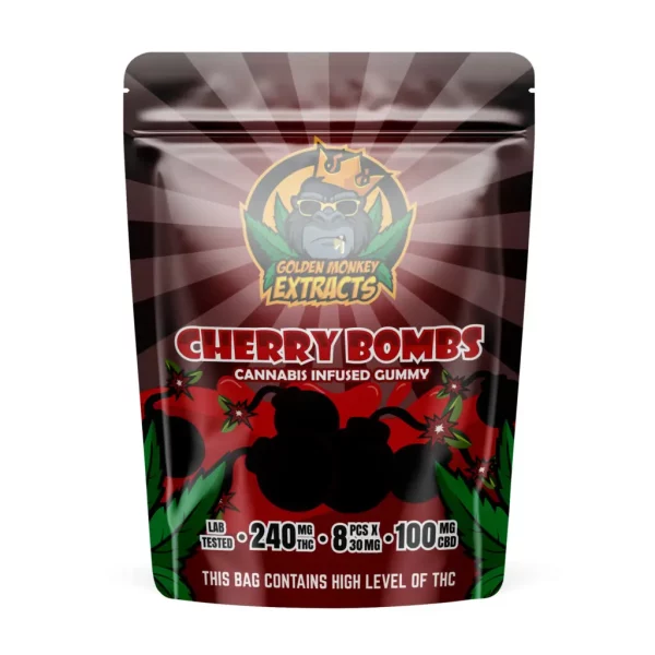 Golden Monkey Extract - THC/CBD Gummy – Cherry Bomb (240MG)