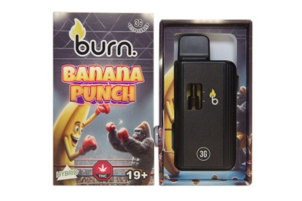 Burn 3 Gram – Disposable – Banana Punch (Hybrid)