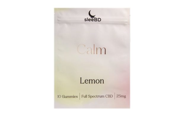 SleeBD Full Spectrum Gummies – Calm Lemon (250mg CBD)