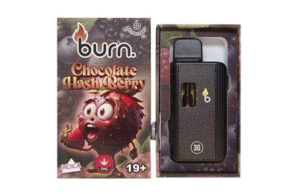 Burn 3 Gram – Disposable – Chocolate Hash Berry (Indica)