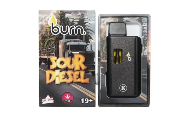 Burn 3 Gram – Disposable – Sour Diesel (Hybrid)