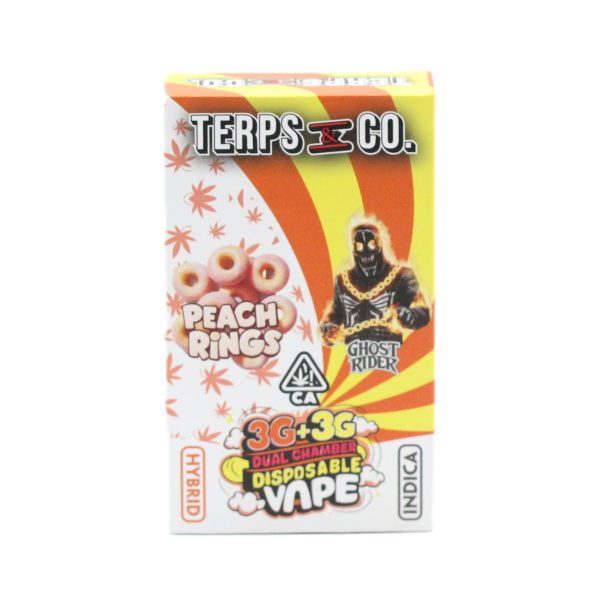 Terps & Co – Dual Chamber Disposable Vapes (3+3) - Peach Ring X Ghost Rider