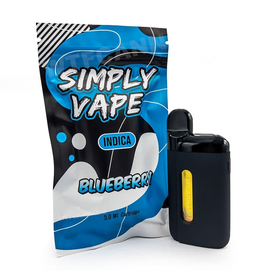 Simply Vape THC Disposable Pen 5ml – Blueberry (Indica)