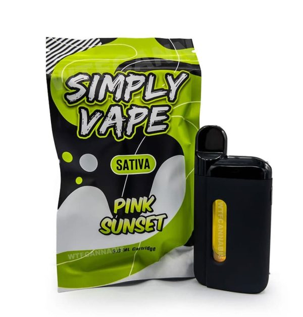 Simply Vape THC Disposable Pen 5ml – Pink Sunset (Sativa)