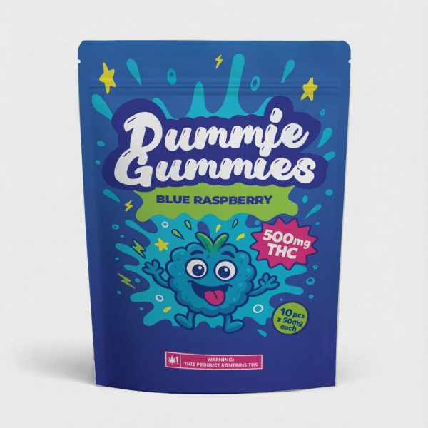Dummies Gummies - Blue Razz (500MG THC)