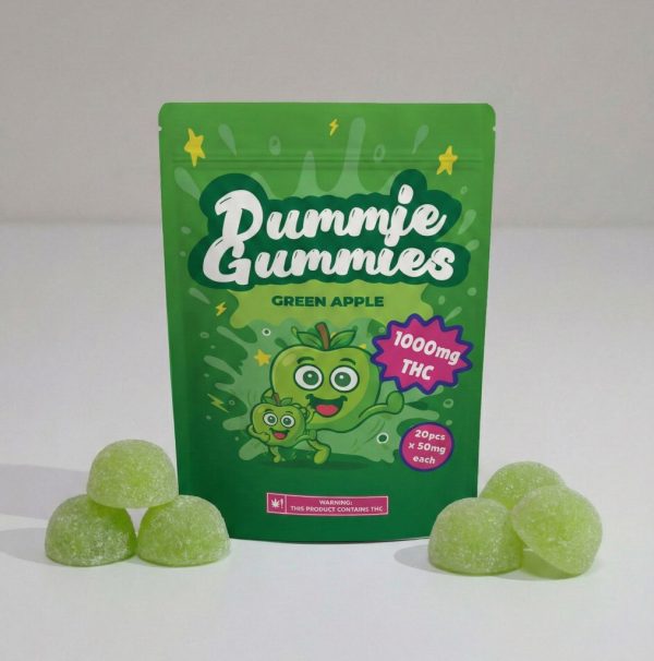 Dummies Gummies - Green Apple (1000MG THC)