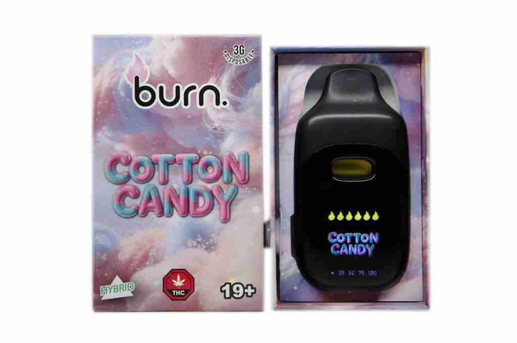 Burn 3 Gram – LCD Disposable - Cotton Candy (Hybrid)