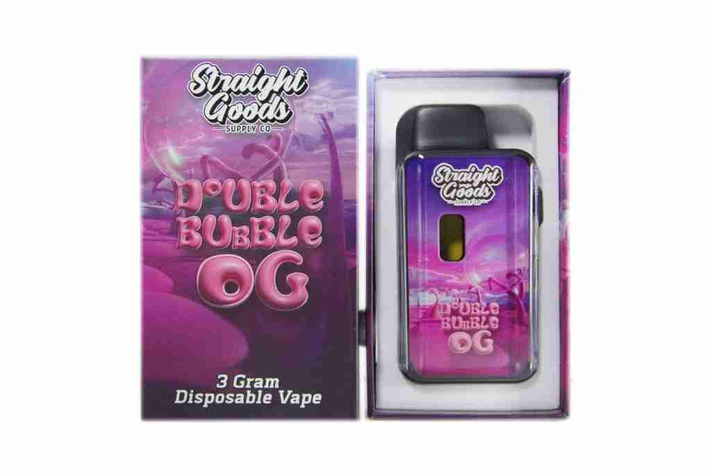 Straight Goods 3 GRAM - Disposable - Double Bubble (Indica)