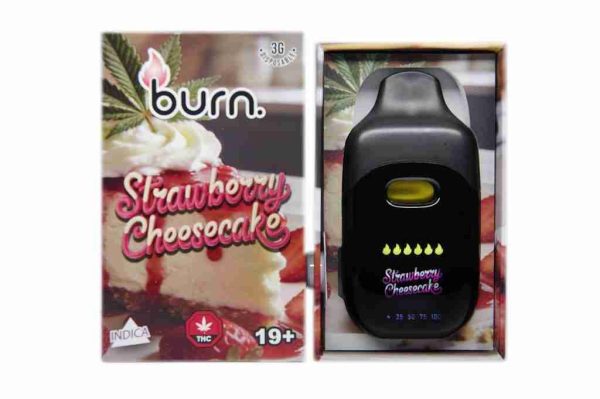 Burn 3 Gram – LCD Disposable - Strawberry Cheesecake (Indica)
