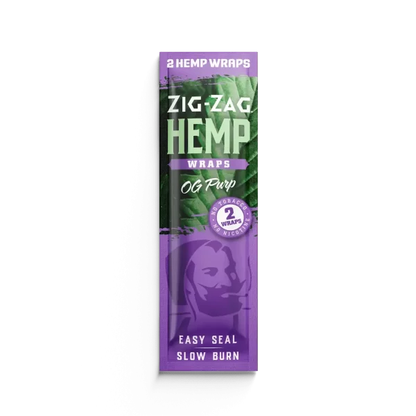 Zig Zag Hemp Wrap - OG Purple