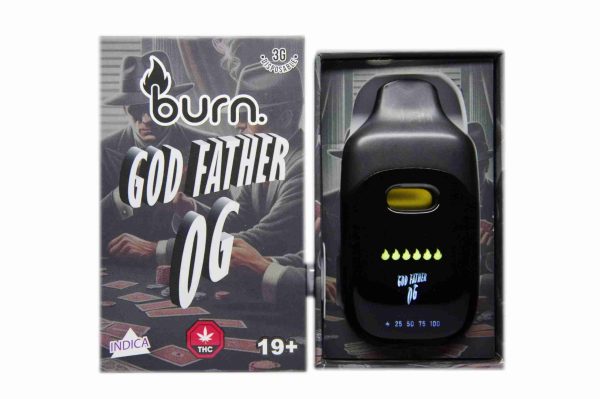 Burn LCD Disposable – Godfather OG (3 Gram) (Indica)
