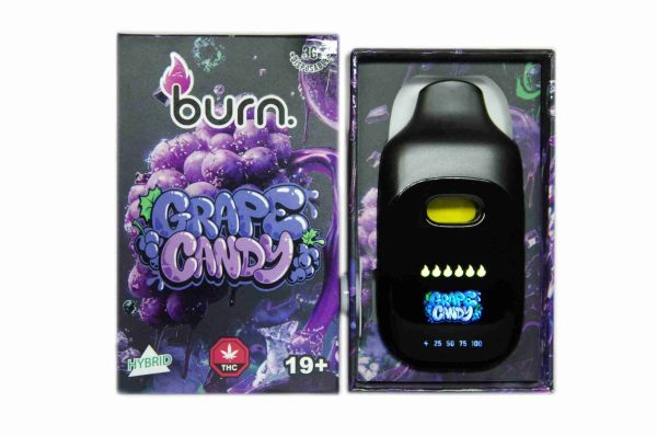 Burn LCD Disposable – Grape Candy (3 Gram) (Hybrid)